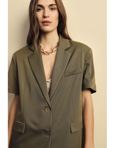 Blazer à manches courtes avec poches passepoilées Dixie