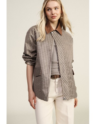 Veste-chemise à carreaux avec poches frontales Dixie