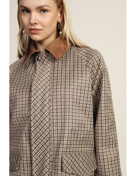 Veste-chemise à carreaux avec poches frontales Dixie