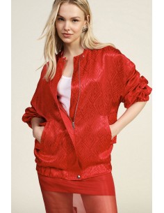 Bomber oversize avec poches et fermeture à boutons-pression Dixie