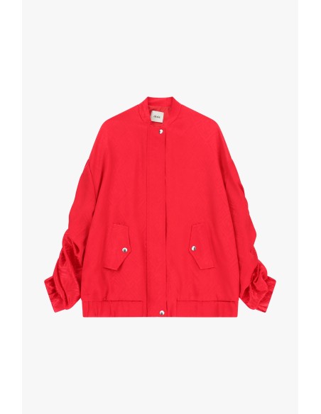 Bomber oversize avec poches et fermeture à boutons-pression Dixie