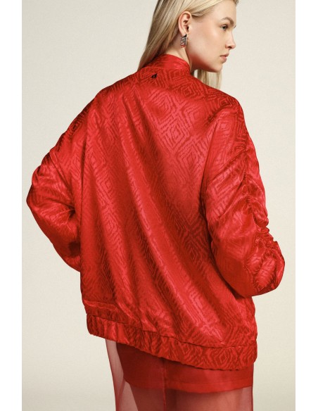 Bomber oversize avec poches et fermeture à boutons-pression Dixie