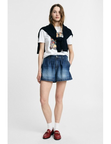 Short regular fit à pinces et poches frontales Please