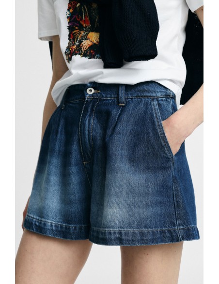 Short regular fit à pinces et poches frontales Please