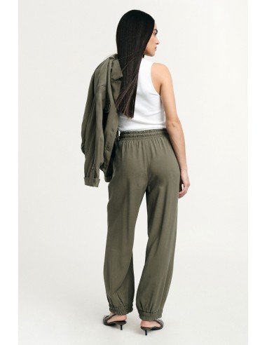Pantalon avec taille élastiquée et bas jogger Please
