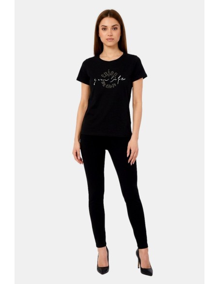 T-shirt met logo en print van Liu Jo