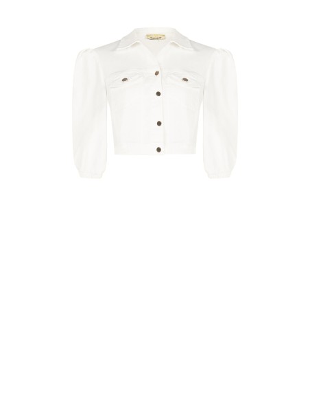 Cropped stretchjeansjack met zakjes Rinascimento