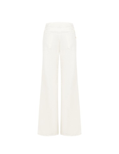 Jean wide leg extensible avec ceinture assortie Rinascimento