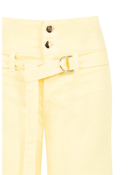 Jean wide leg extensible avec ceinture assortie Rinascimento