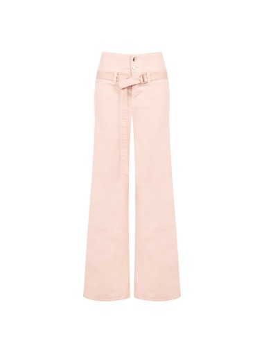 Jean wide leg extensible avec ceinture assortie Rinascimento