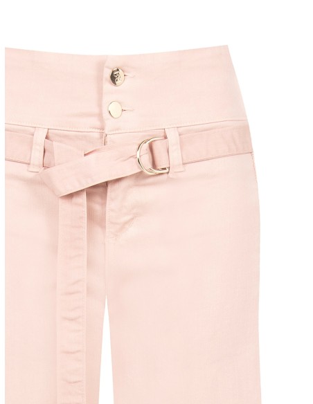 Jean wide leg extensible avec ceinture assortie Rinascimento
