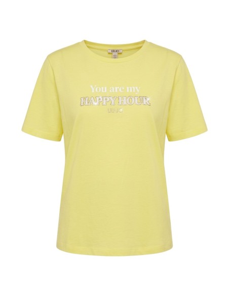 T-shirt met logo en print van Liu Jo