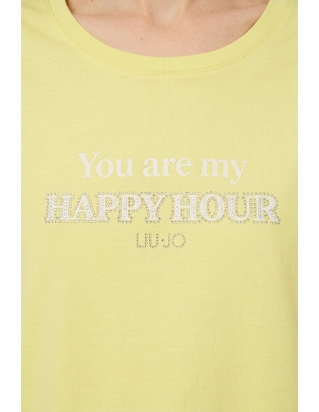 T-Shirt avec logo Liu Jo et impression