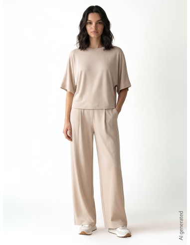 Korte oversized sweater van viscosemix