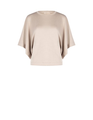 Sweat-shirt oversize court en mélange de viscose Rinascimento