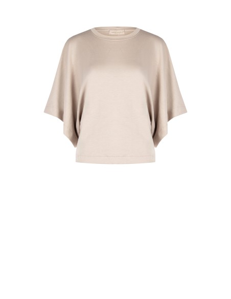 Sweat-shirt oversize court en mélange de viscose Rinascimento