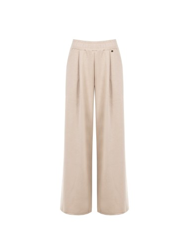 Pantalon palazzo extra-large en mélange de viscose avec taille élastiquée Rinascimento