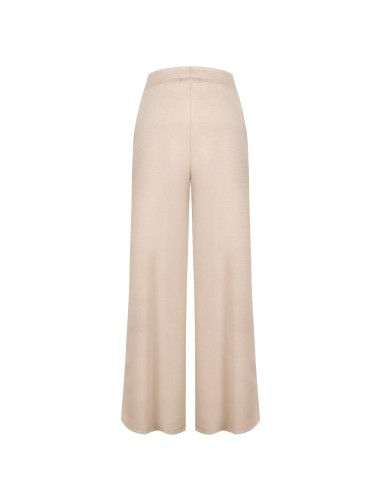 Pantalon palazzo extra-large en mélange de viscose avec taille élastiquée Rinascimento