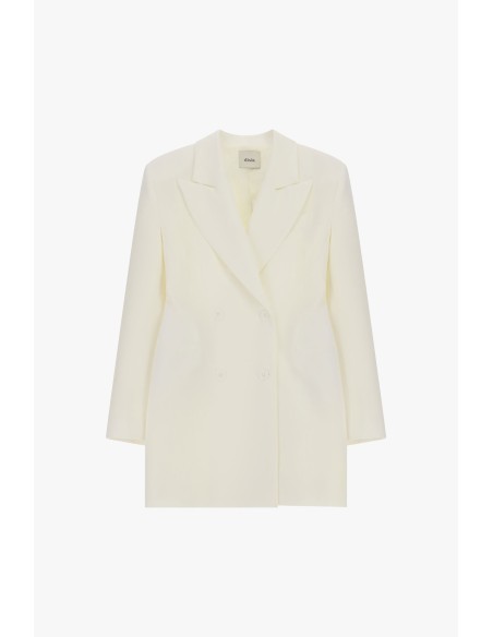 Robe courte à double boutonnage avec col Dixie classique