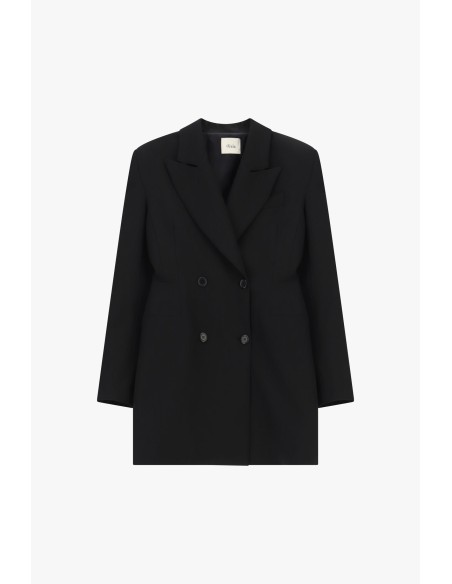 Robe courte à double boutonnage avec col Dixie classique