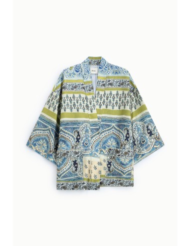 Ruime blazer met paisleyprint en wijde mouwen Dixie