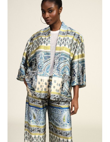 Blazer ample à motif cachemire, à manches larges Dixie