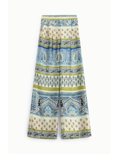 Pantalon palazzo fantaisie paisley avec détails floraux Dixie