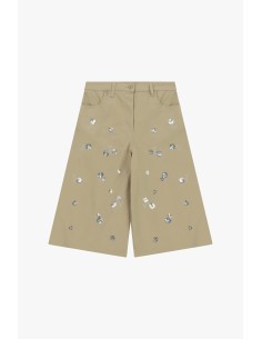 Short au genou avec appliques florales et poches Please 2