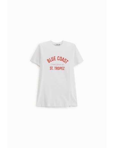 T-Shirt imprimé sur le devant Col ras du cou à coupe régulière S.V.P.