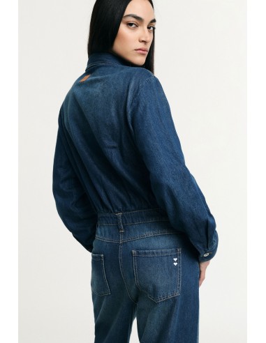 Combinaison en jean coupe regular avec poches frontales, s’il vous plaît
