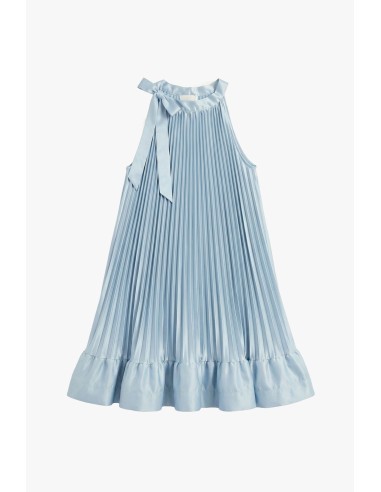 Robe courte plissée avec détail nœud Dixie