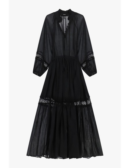 Robe longue avec détails ajourés Dixie
