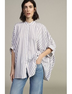 Chemise oversize rayée à manches amples Dixie