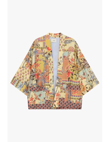 Manteau Duster à motif patchwork et manches amples Dixie