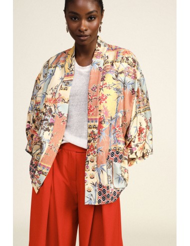 Manteau Duster à motif patchwork et manches amples Dixie