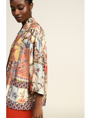 Manteau Duster à motif patchwork et manches amples Dixie