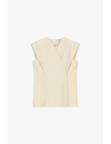 Gilet tailleur avec épaules structurées et fermeture croisée Dixie