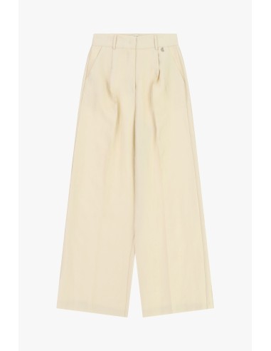 Dixie Palazzo-broek met hoge taille en plooien aan de voorkant