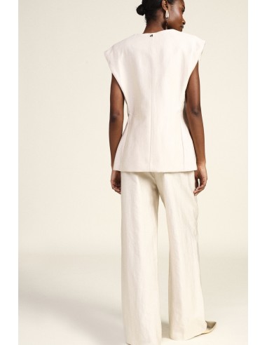 Dixie Palazzo-broek met hoge taille en plooien aan de voorkant