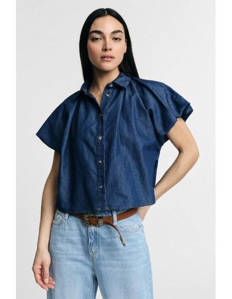Chemisier oversize à manches courtes amples Please