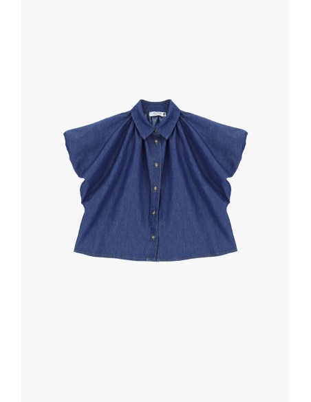 Chemisier oversize à manches courtes amples Please