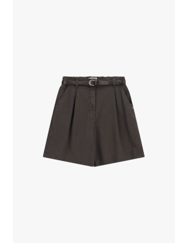 Short coupe regular avec pinces et ceinture Please