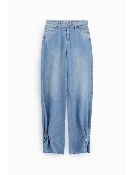 Straight jeans met speldetail Please