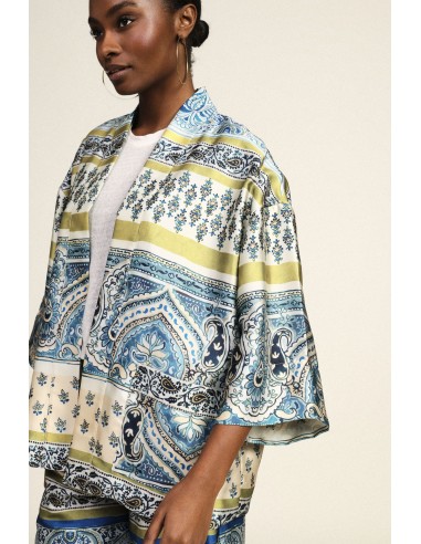 Blazer ample à motif cachemire, à manches larges Dixie