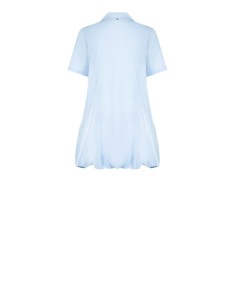 Robe chemise courte en coton effet ballon avec poches Rinascimento 2