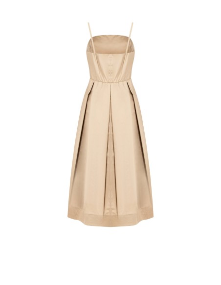 Robe longue évasée en coton avec poches Rinascimento
