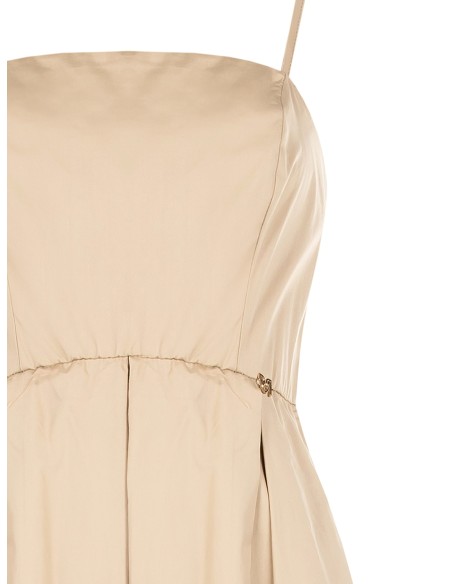 Robe longue évasée en coton avec poches Rinascimento
