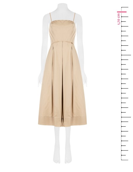 Robe longue évasée en coton avec poches Rinascimento