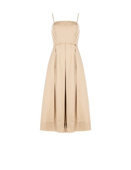 Robe longue évasée en coton avec poches Rinascimento