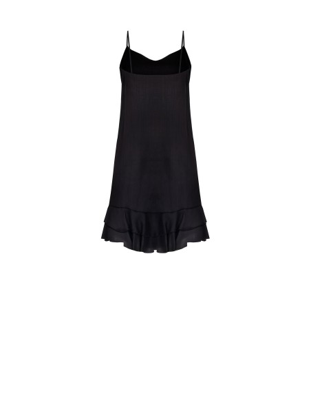 Robe courte en Lyocell ultraléger avec application de roses Rinascimento